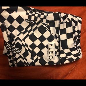 Small black and white checked Fleos